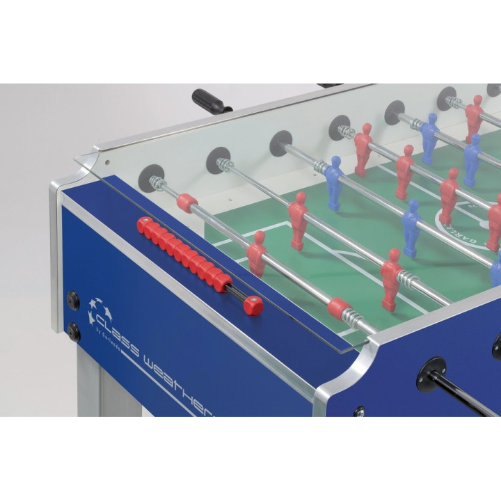 Garlando Class Weatherproof Table Football with retractable rods and upper glass