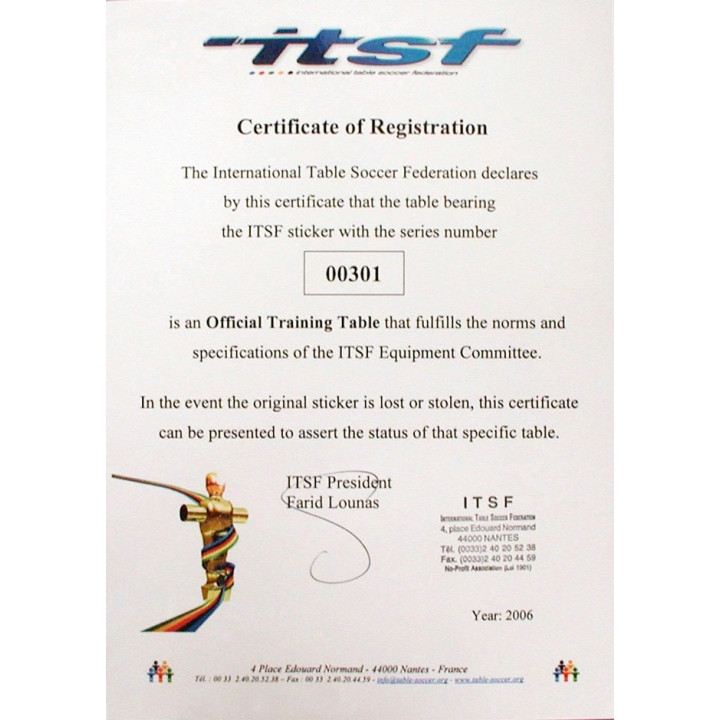 Calcio Balilla Garlando Pro Champion con aste uscenti