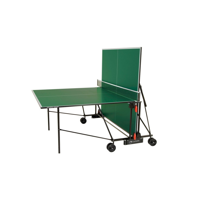 Garlando Progress indoor table tennis with wheels, green surface for indoors