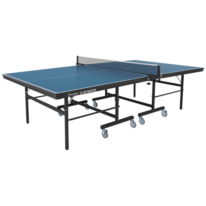 Garlando Club Indoor table tennis with blue wheels for indoor use