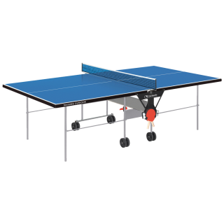 Garlando Training Outdoor table tennis with blue floor wheels for outdoors