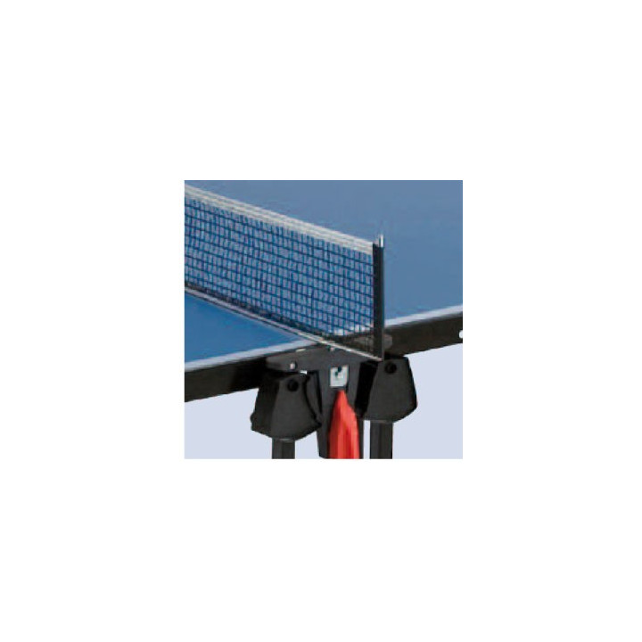 Garlando Progress Outdoor table tennis with blue floor wheels for outdoor use