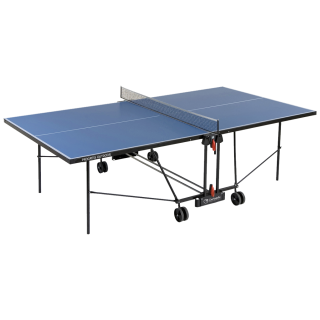 Tennis da tavolo Garlando Progress Outdoor con ruote piano blu per esterno