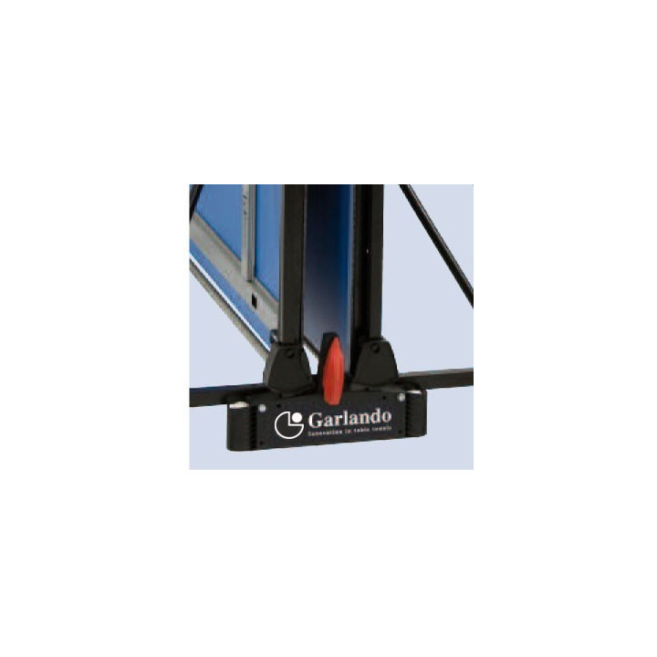 Garlando Progress Outdoor table tennis with blue floor wheels for outdoor use