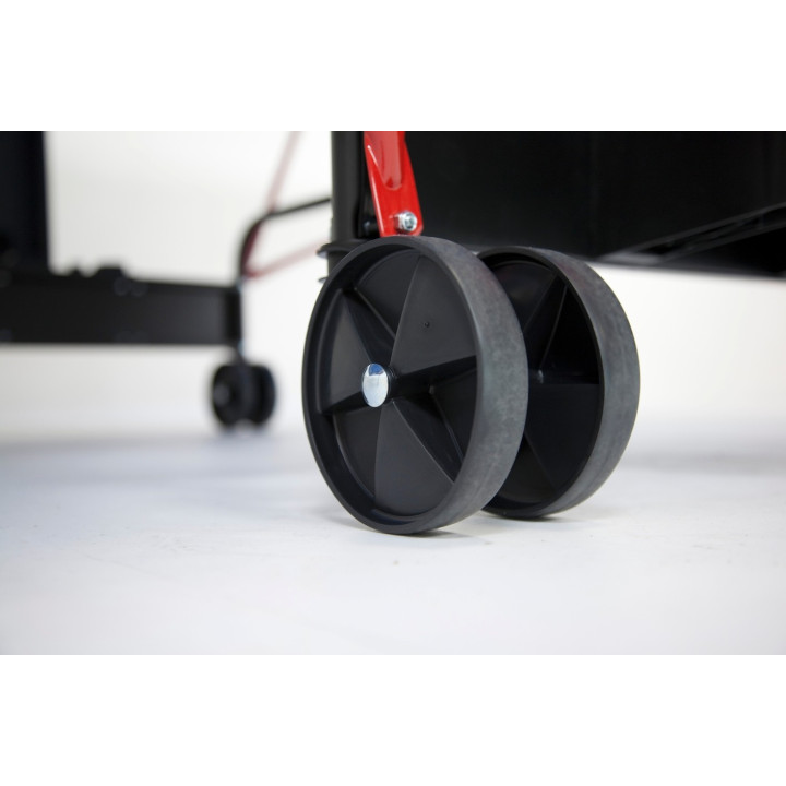 Garlando Advance Outdoor table tennis with blue floor wheels for outdoor