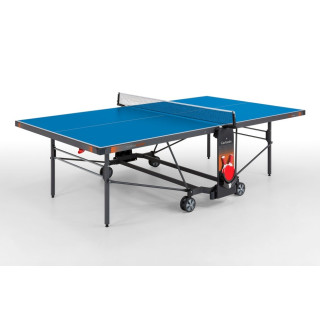 Garlando Champion Outdoor table tennis with blue floor wheels for outdoor