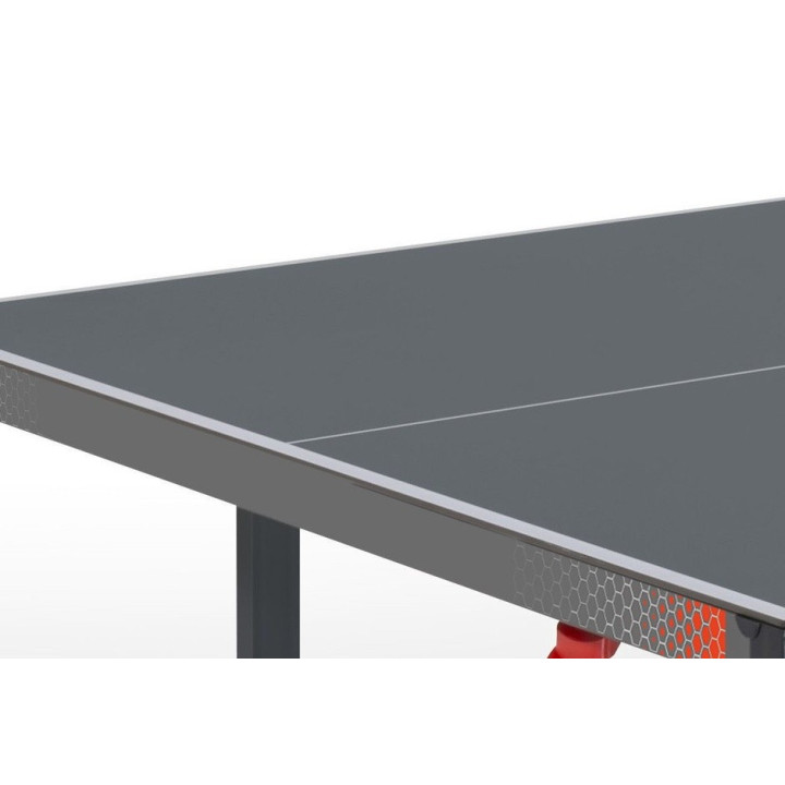 Tennis da tavolo Garlando Premium Outdoor con ruote piano grigio per esterno