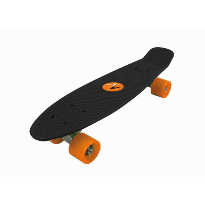 Nextreme Freedom Skateboard black deck and orange wheels