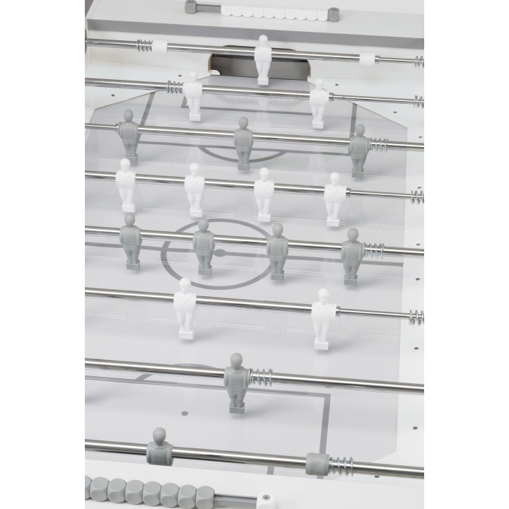 Calcio Balilla Garlando G-500 pure white con aste uscenti