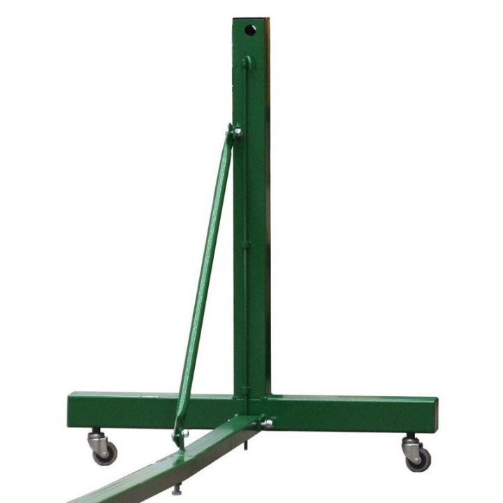 Ballasted tennis system transportable on wheels