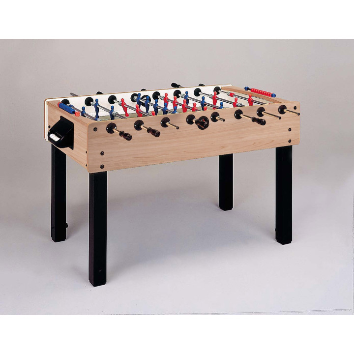 Garlando G-100 maple table football with protruding rods