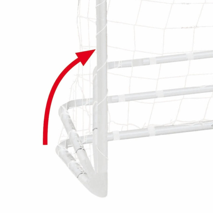 Pair of Train & Score football goals with folding structure Garlando