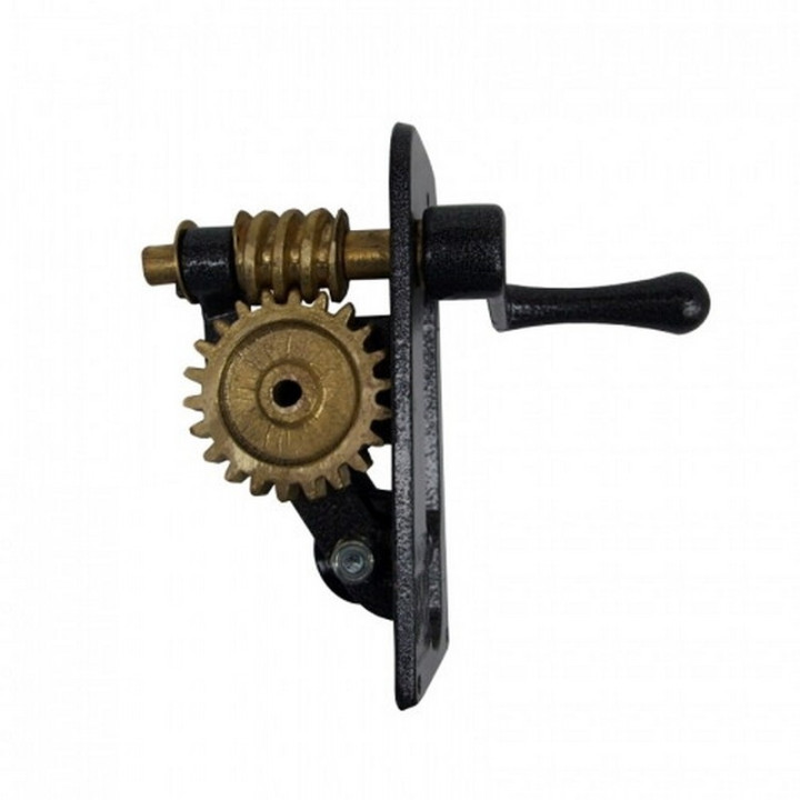 Brass net tightening winch for professional square-section tennis facilities