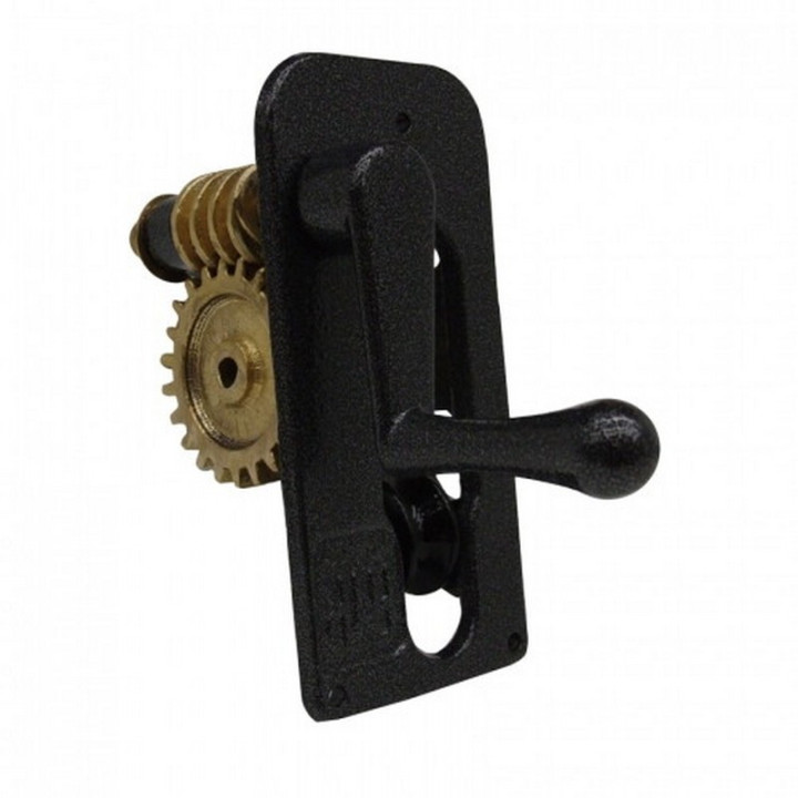 Brass net tightening winch for professional square-section tennis facilities