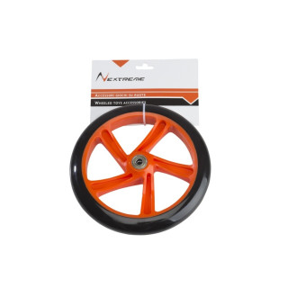 Ruota nera/arancio per monopattini Ø 200 mm PVC con cuscinetti Abec7 Nextreme