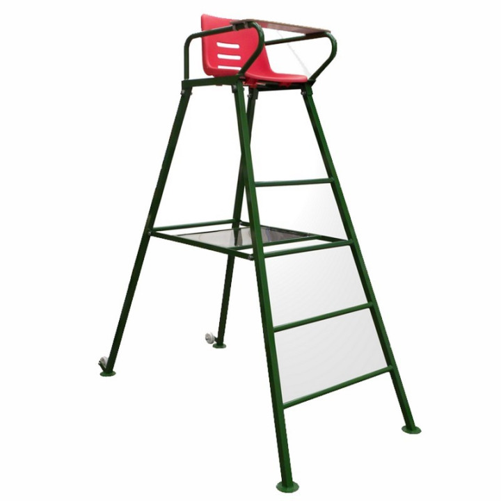 Tennis referee chair in galvanized steel