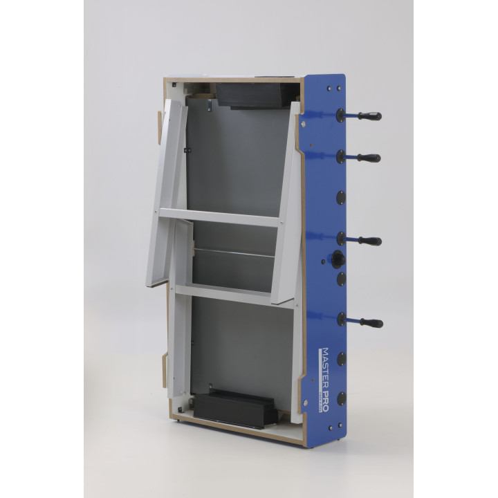 Garlando Master Pro Weatherproof Table Football with retractable rods and folding legs