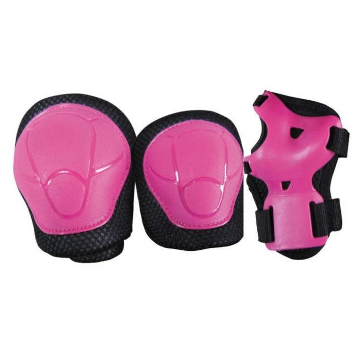 Set di protezioni Kids fucsia peso utilizzatore fino a 25 Kg Nextreme