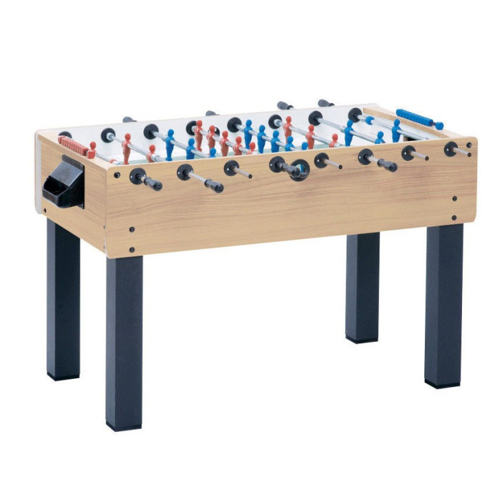 Garlando F-200 maple table football with outgoing rods