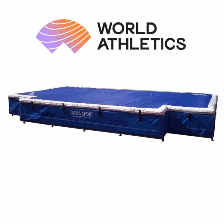 High jump fall area World Athletic approved with anti-nail mat
