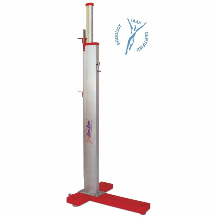 Pair of Olympic high jump stands, IAAF approved