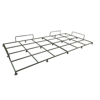 Support platform for mattresses and fall areas in galvanized steel