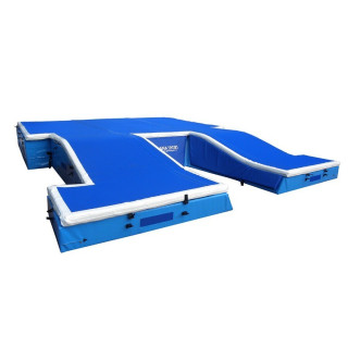 Pole vault fall area complete with nail-proof mat