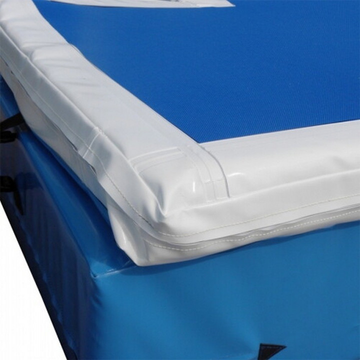 Monocube Pole Vault landing area complete with nail-proof mat World Athletics approved