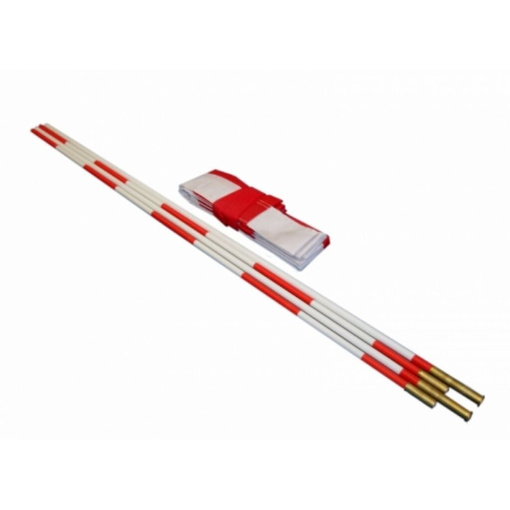 Coppia di Antenne in vetroresina con Tasche in Nylon per rete Pallavolo