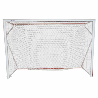 Pair of 3x2m steel soccer goals complete with nets