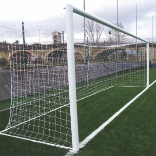 Coppia porte calcio regolamentari in alluminio mt 7.32x2.44