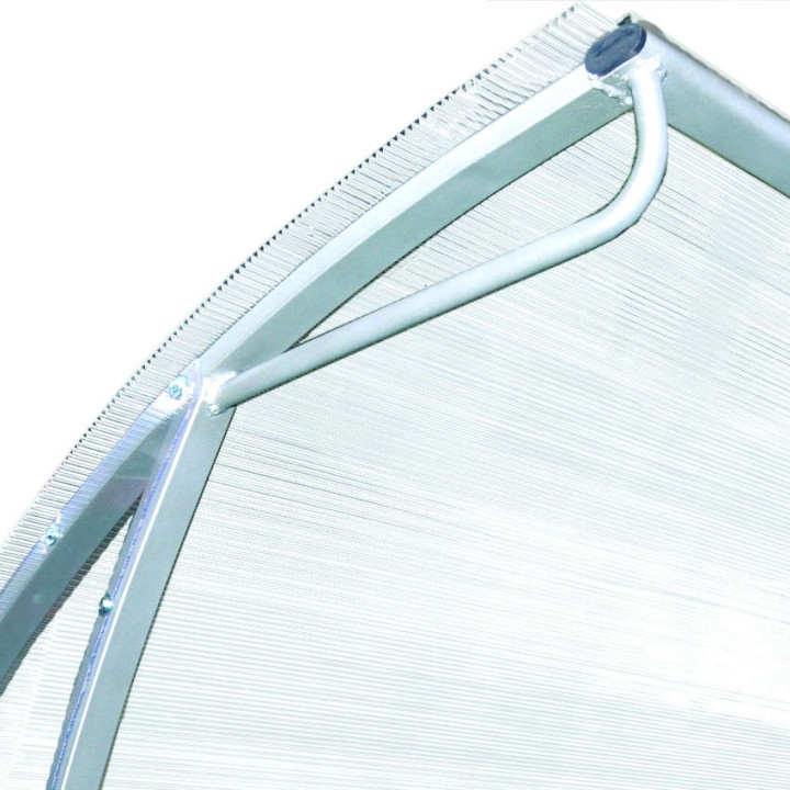 Pitchside bench for football coaches and reserves - Cover in translucent honeycomb polycarbonate