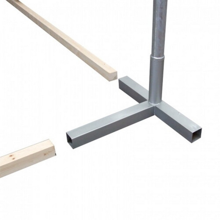 Installation kit for beach volleyball and beach tennis systems without holes