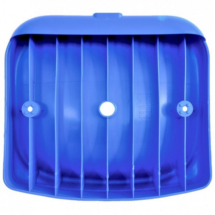 Monobloc seat for grandstand without backrest, Class 1 fireproof