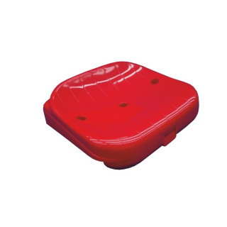 Monobloc seat for grandstand without backrest, Class 1 fireproof