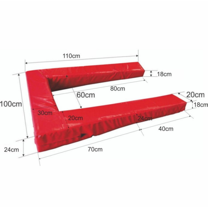 Accident prevention protection for Reuther trampoline