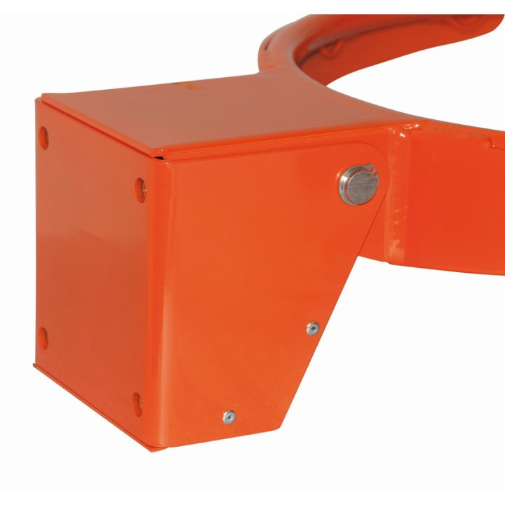 Regulation reclining steel basketball hoop compliant with FIBA standards