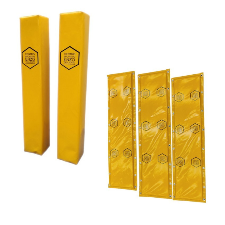 Kit of accident prevention protections for Padel system poles and playing field goals - UNI-EN 913:2009 tested