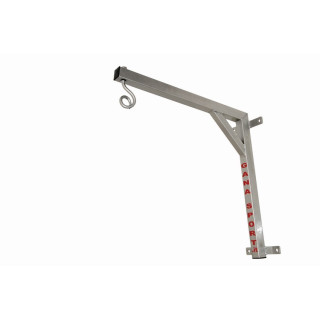 Wall support for punching bag with hook