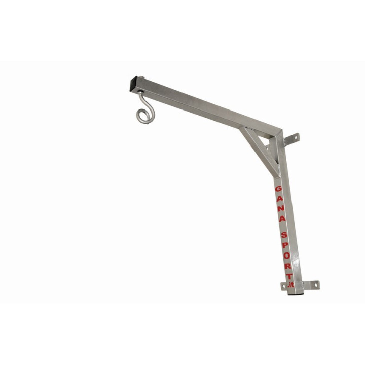 Wall support for punching bag with hook