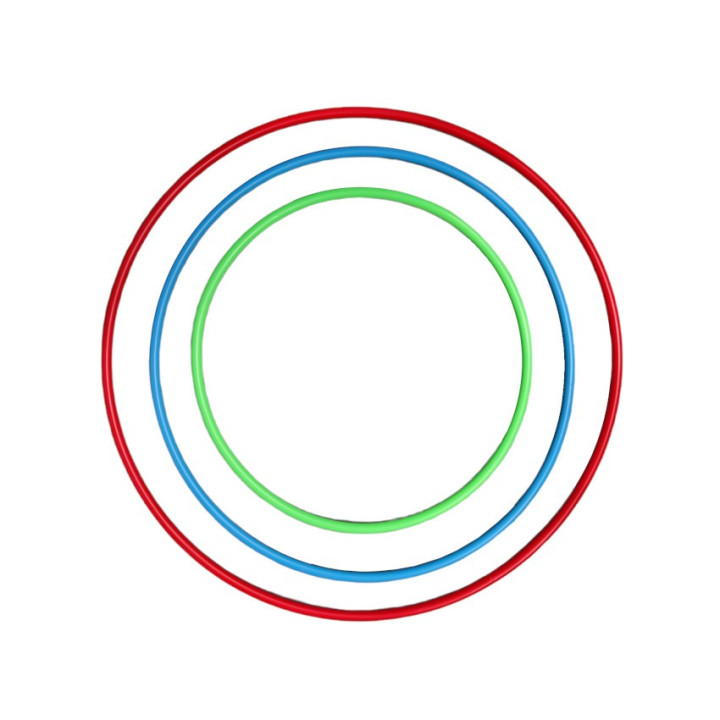 Colorful PVC hoop for rhythmic gymnastics and muscle coordination