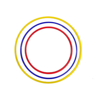 Colored flat circle for gymnastics and psychomotor skills