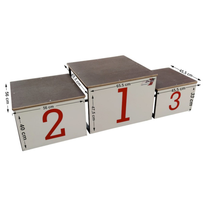 Athlete Award Ceremony Podium with three space-saving steps