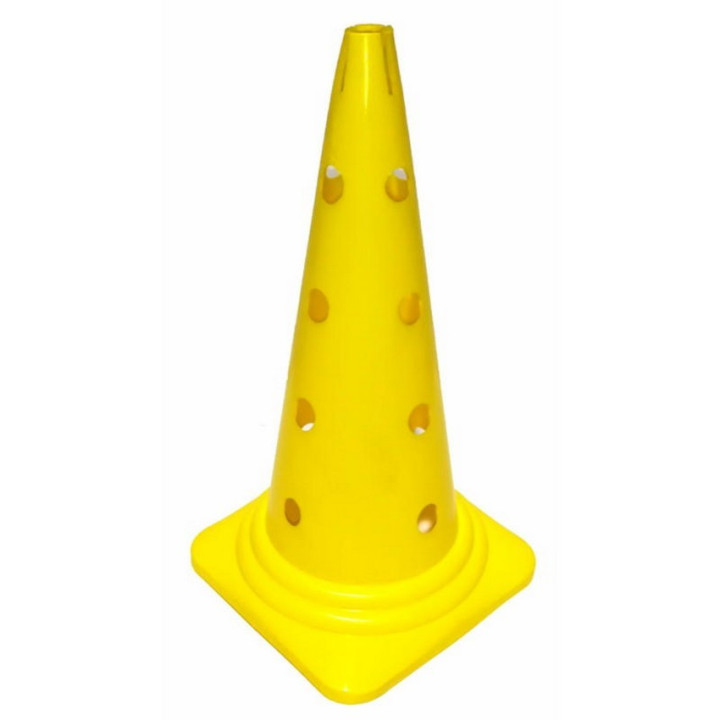 Perforated PVC cone for proprioceptive gymnastics and space delimitation