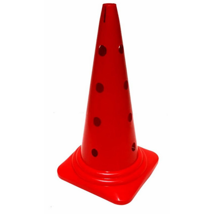 Perforated PVC cone for proprioceptive gymnastics and space delimitation