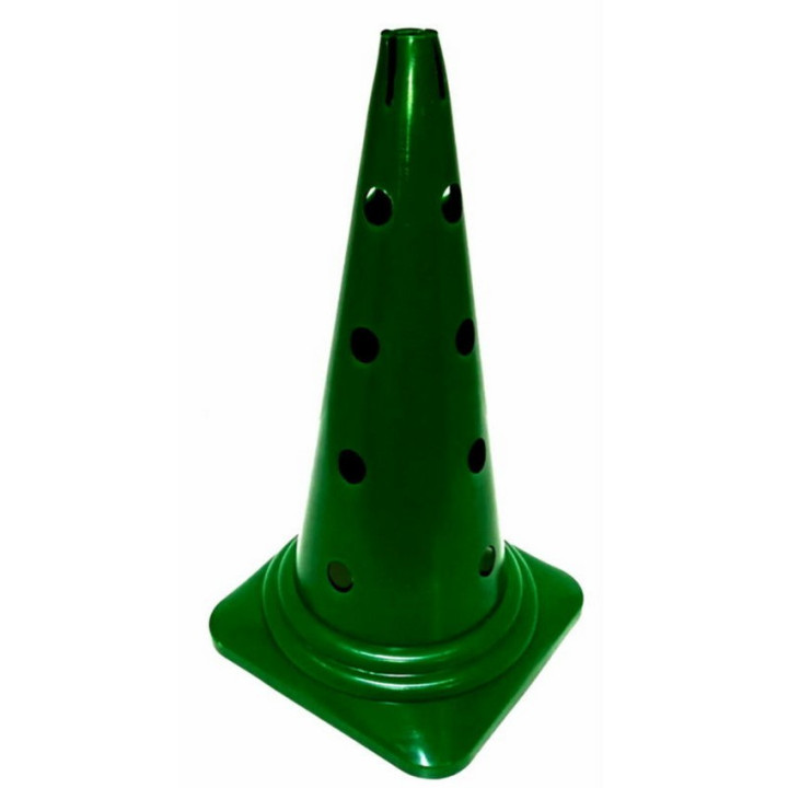 Perforated PVC cone for proprioceptive gymnastics and space delimitation