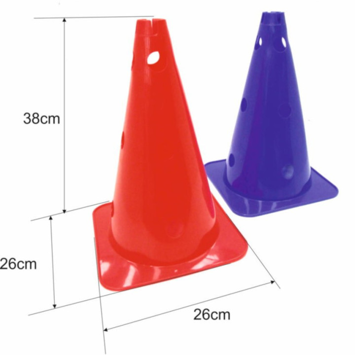 Cono in PVC forato per ginnastica propriocettiva e delimitazione spazio