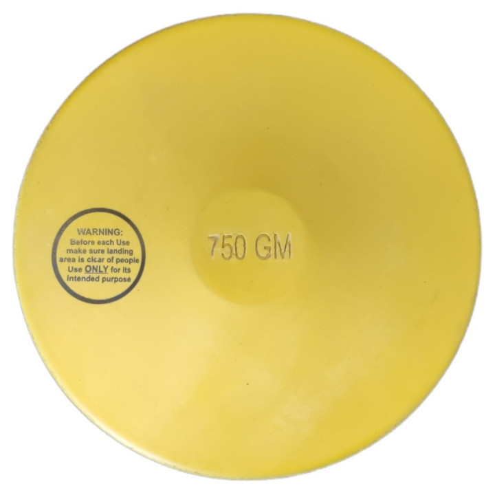 Rubber throwing disc 750 gr