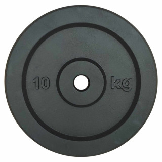 Painted cast iron disc for lifting 10 kg weights - 25 mm hole