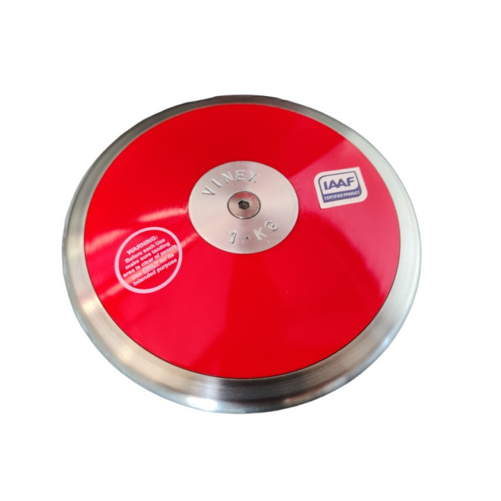 Steel competition throwing disc 1 Kg Vinex High Spin IAAF approved